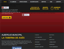 Tablet Screenshot of alberguedeages.com